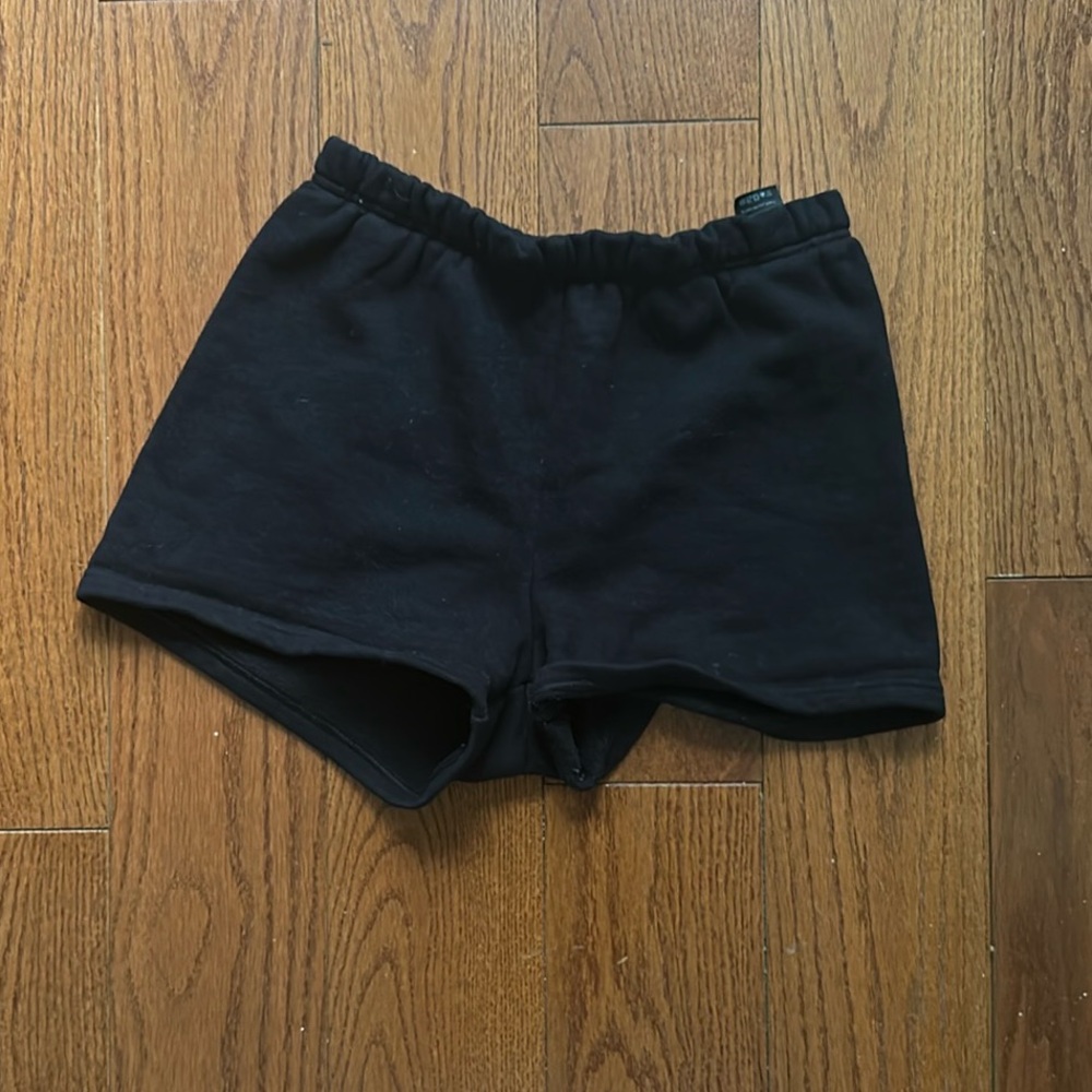 TNA Black Athletic Shorts with Elastic Waistband